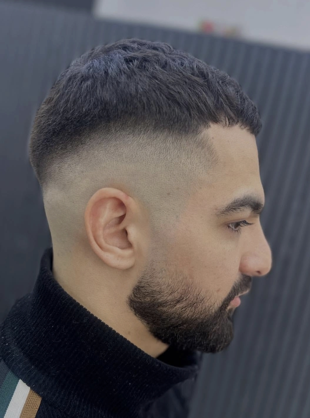 Klassieke flat top knipbeurt